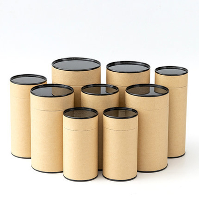 Food Grade Cardboard Kraft Paper Tubes For Tea Coffee Packaging