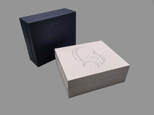 Special paper Rigid Box Packaging With Stamping Embossing CMYK Color, for Electronic or retail selling