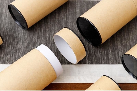 Food Grade Cardboard Kraft Paper Tubes For Tea Coffee Packaging