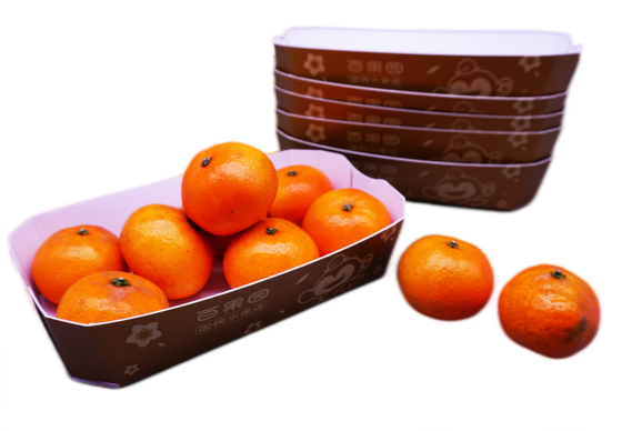 फोल्डिंग फूड पैकिंग बॉक्स, फलों के लिए वाटरप्रूफ कार्डबोर्ड बॉक्स सीएमवाईके प्रिंटिंग