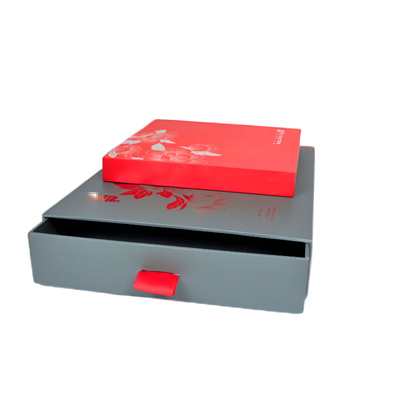 स्लाइड दराज पेपर पैकिंग बॉक्स, कस्टम कार्डबोर्ड गिफ्ट बॉक्स C1S 1200g ग्रेबोराड रैप C2S